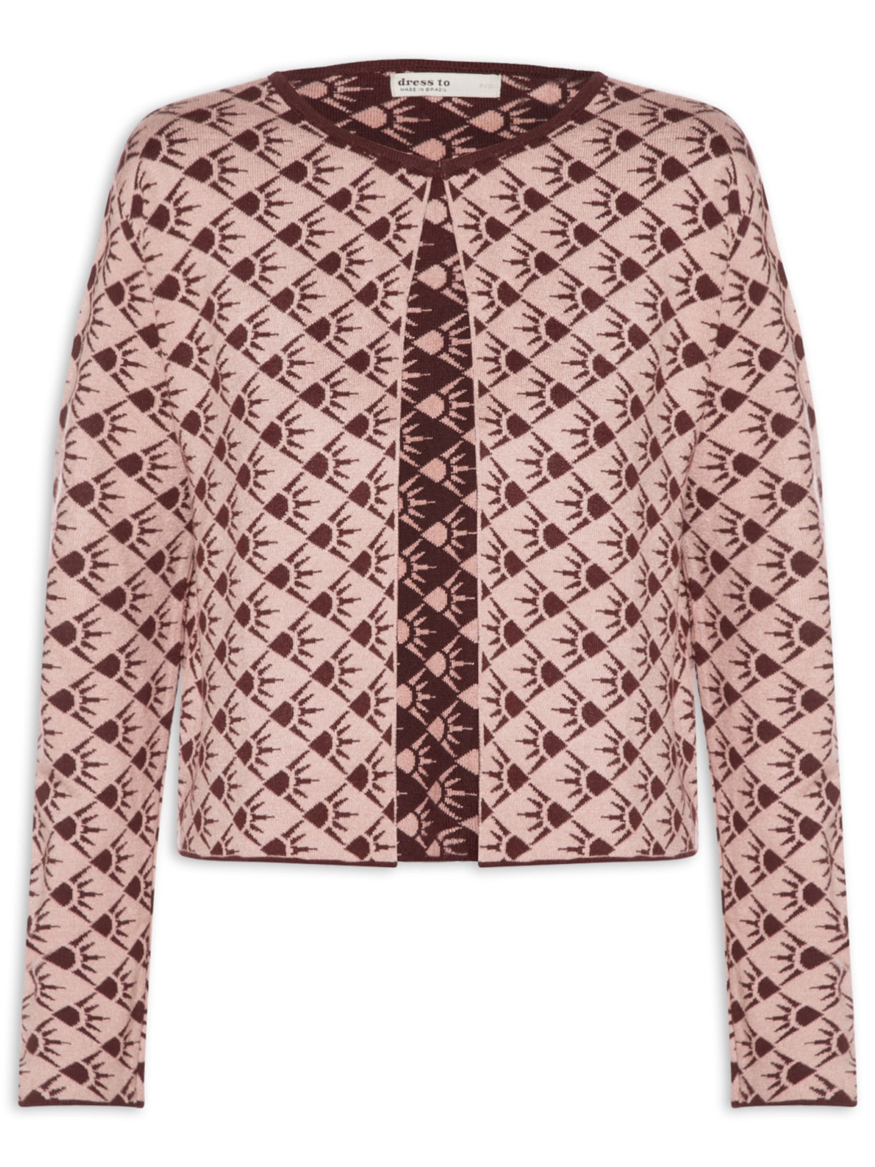 Casaco Feminino Tricot Floriluz Rosa Dress To