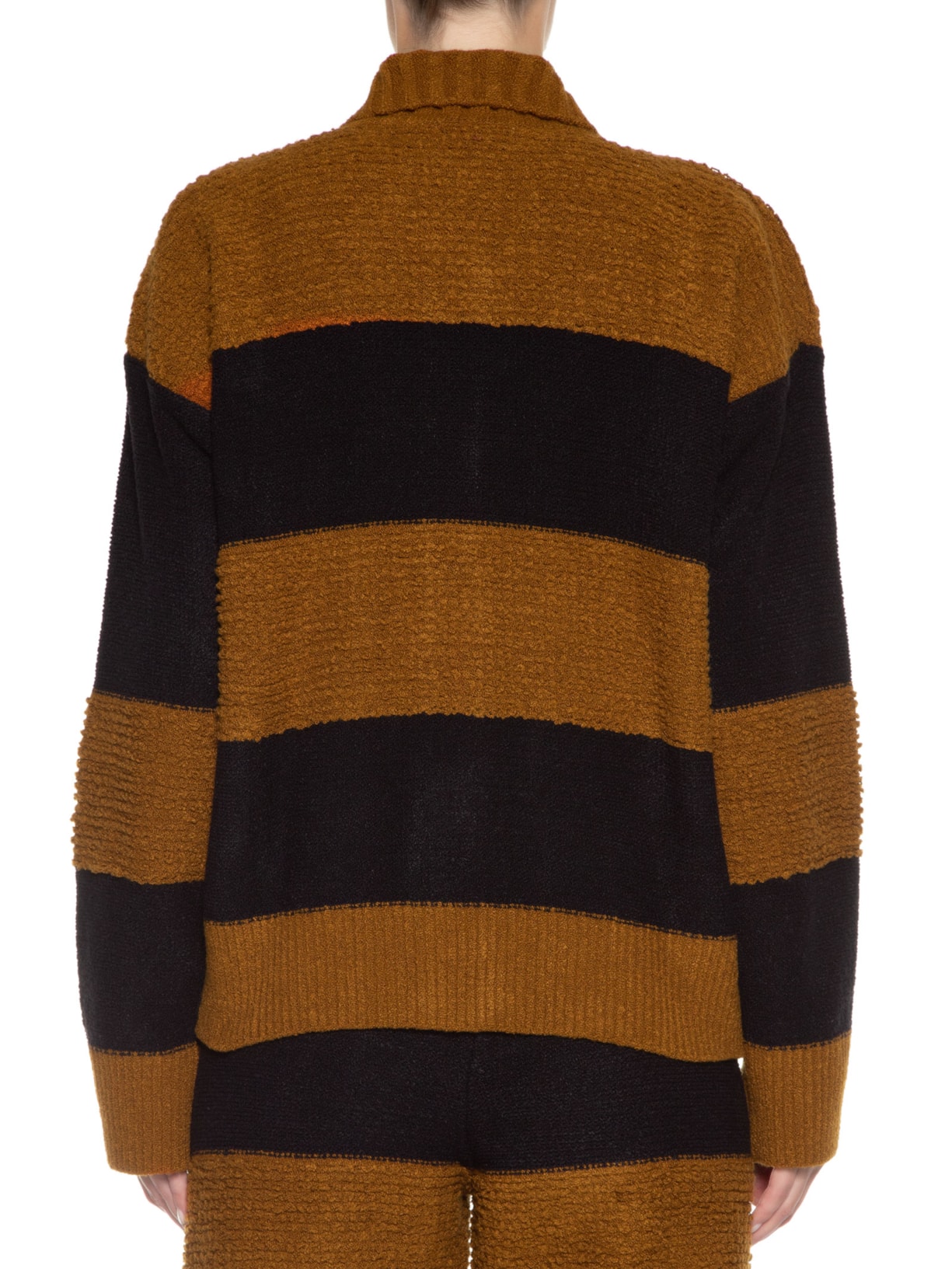 Casaco Feminino Tricot Marrom Animale