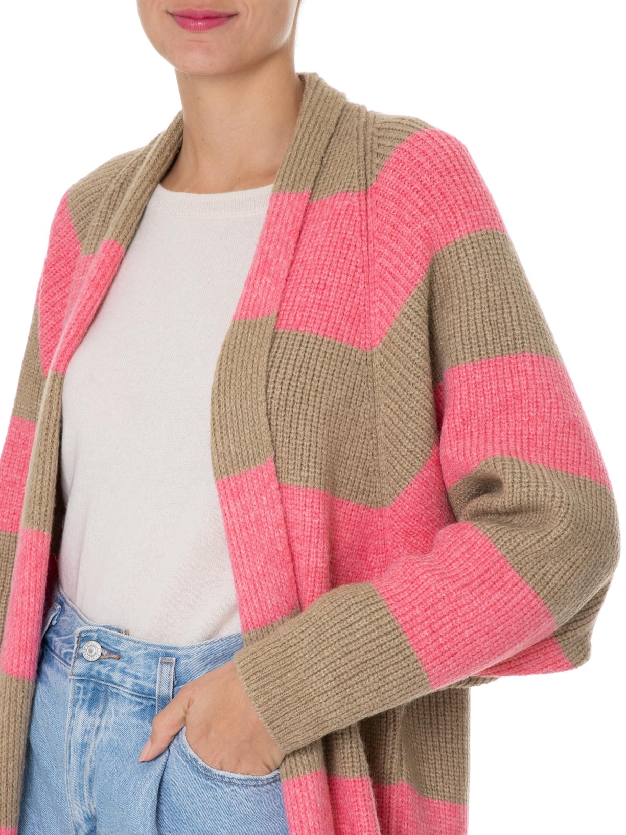 Casaco Feminino Tricot Marrom Anselmi