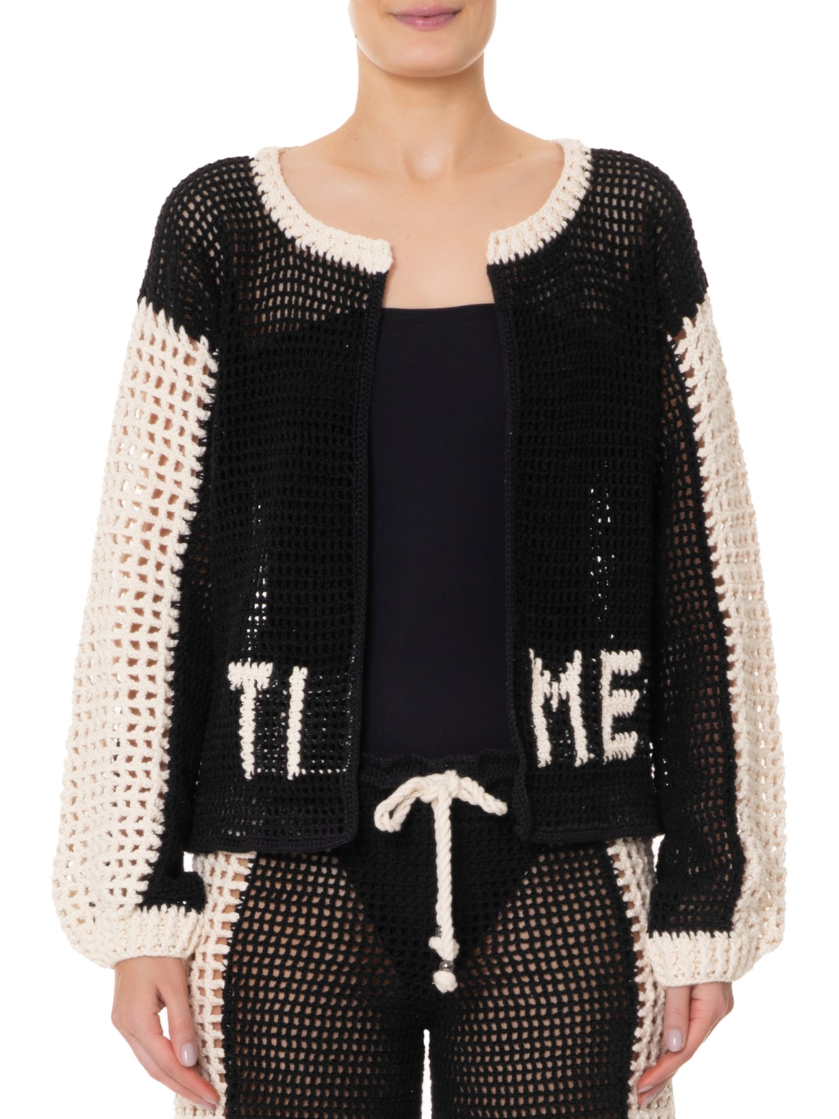 Casaco Feminino Tricot Preto Vem Meu Bem