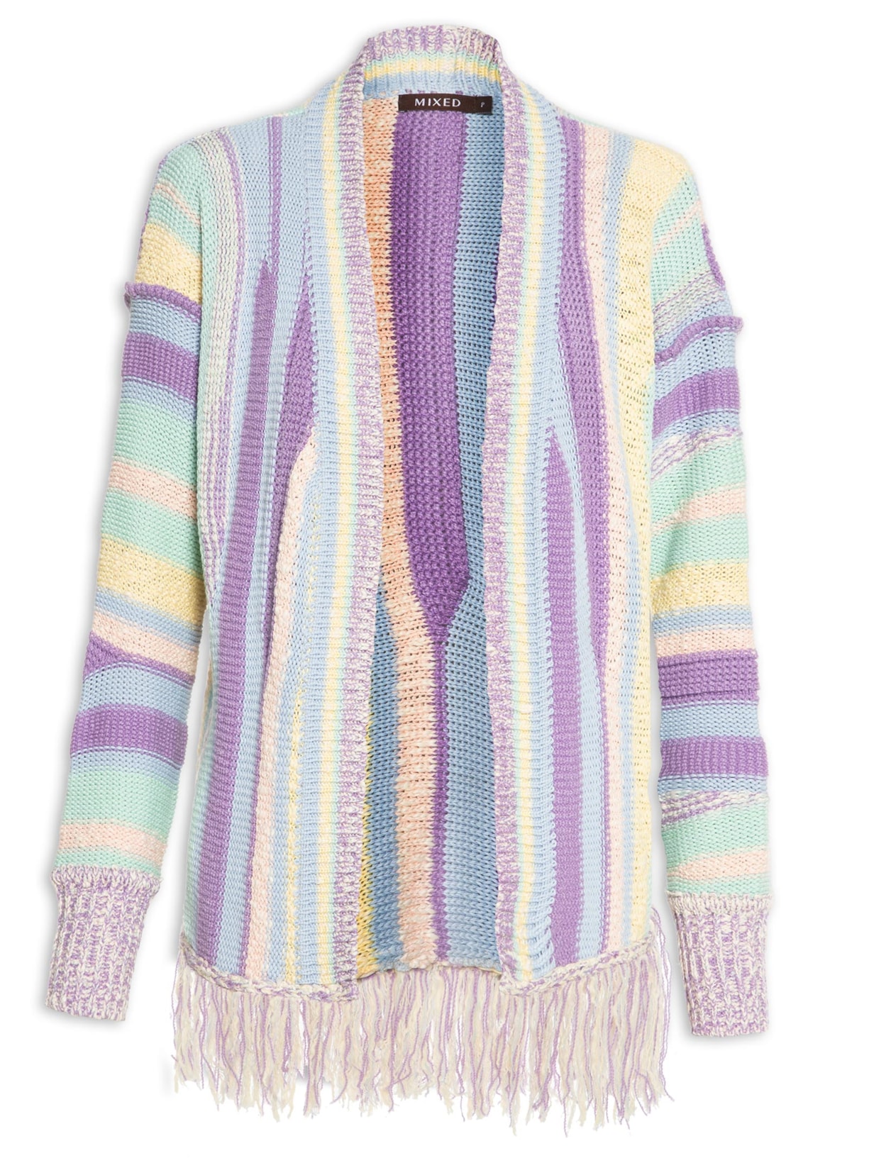 Casaco Feminino Tricot Rainbow - Roxo