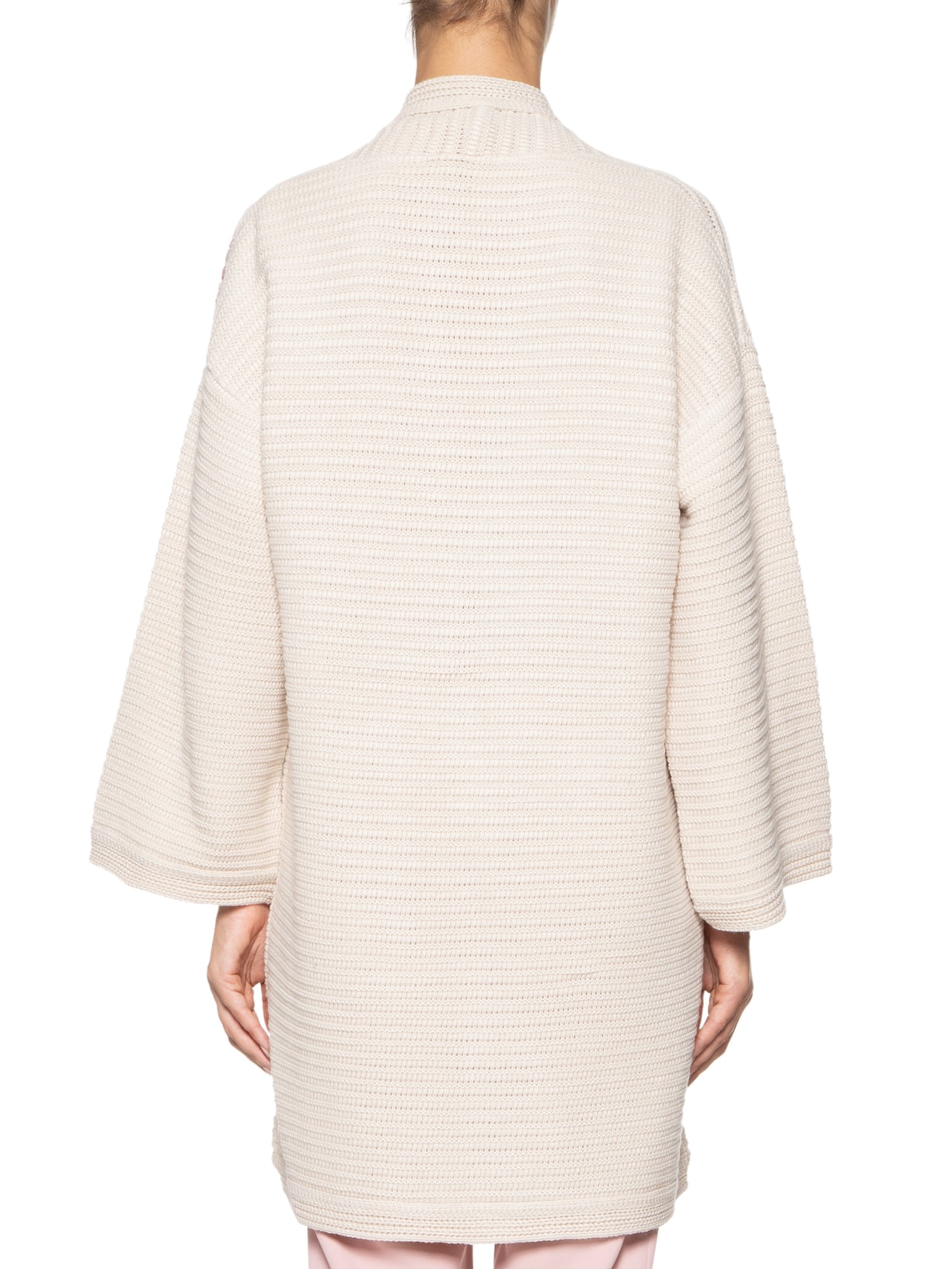 Casaco Feminino Tricot Rosas De Guadalupe Bege Mixed