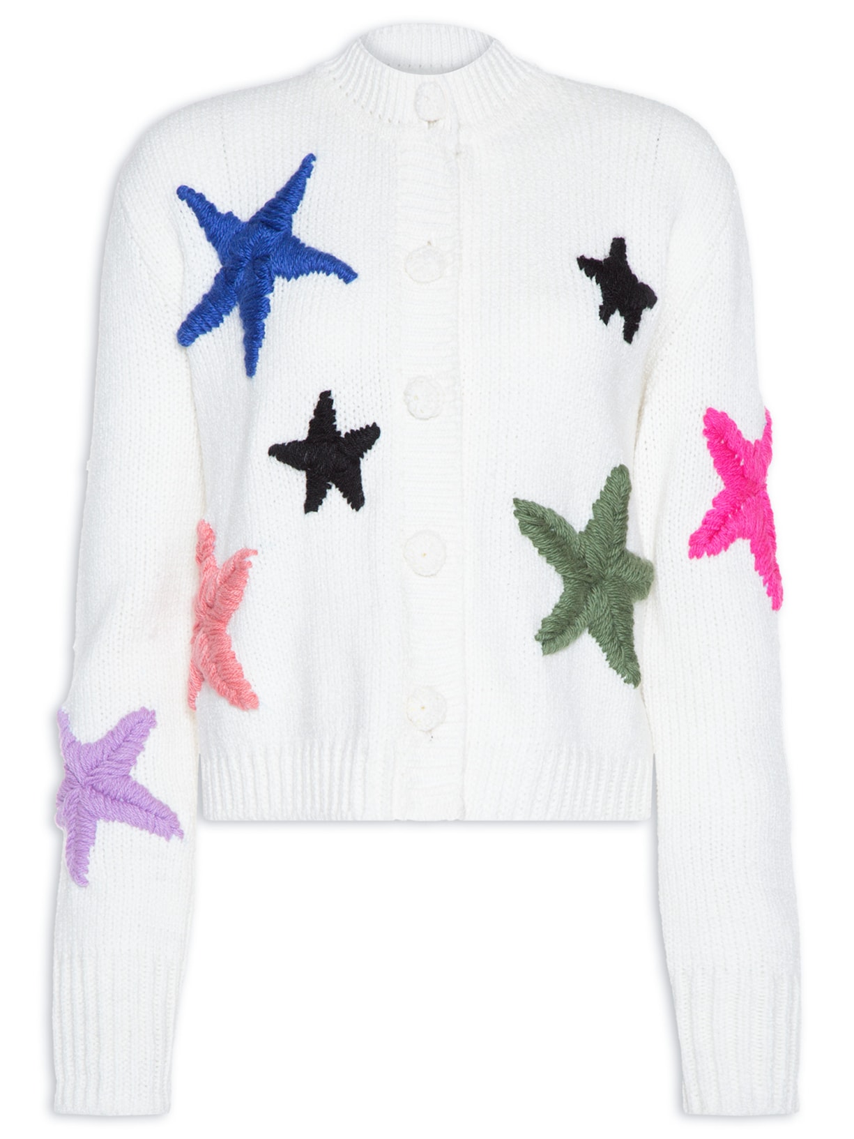 Casaco Feminino Tricot Starlight - Off White