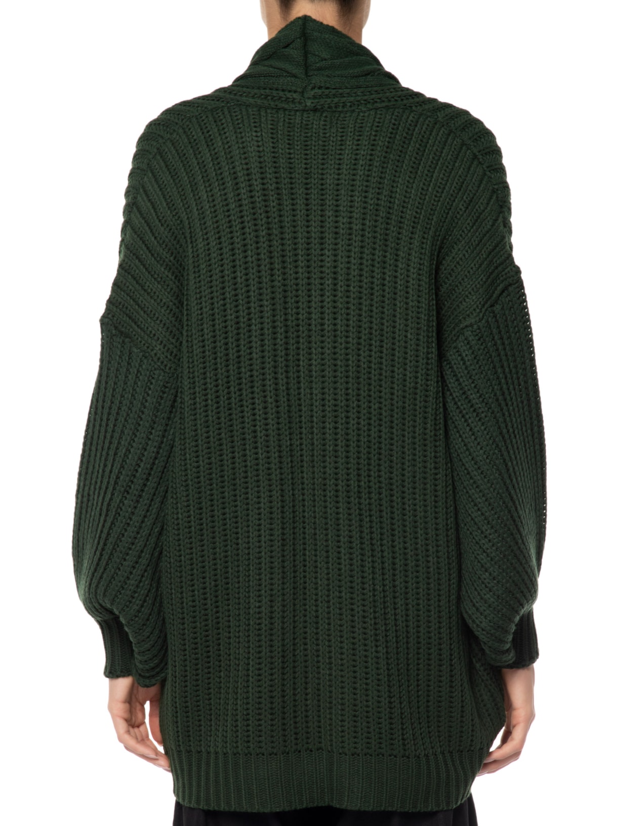 Casaco Feminino Tricot Trança Verde Maria Filó