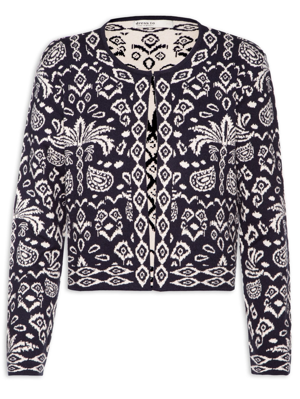 Casaco Feminino Tricot Tropikat - Preto