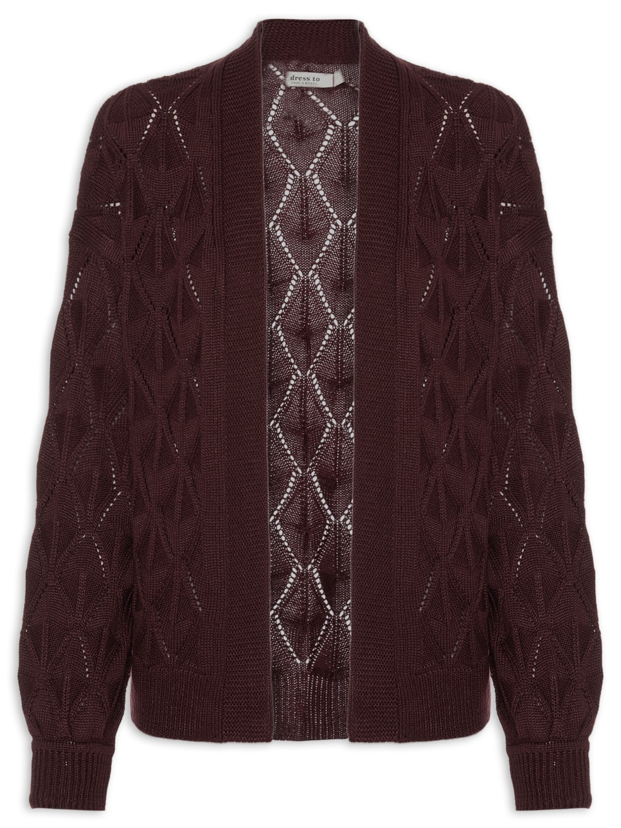 Casaco Feminino Tricot Veleiro - Vinho