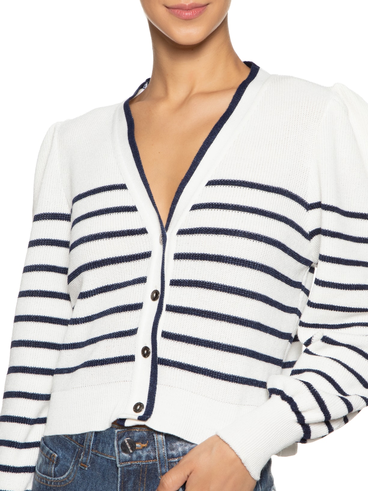 Casaco Feminino Una Branco  Le Lis