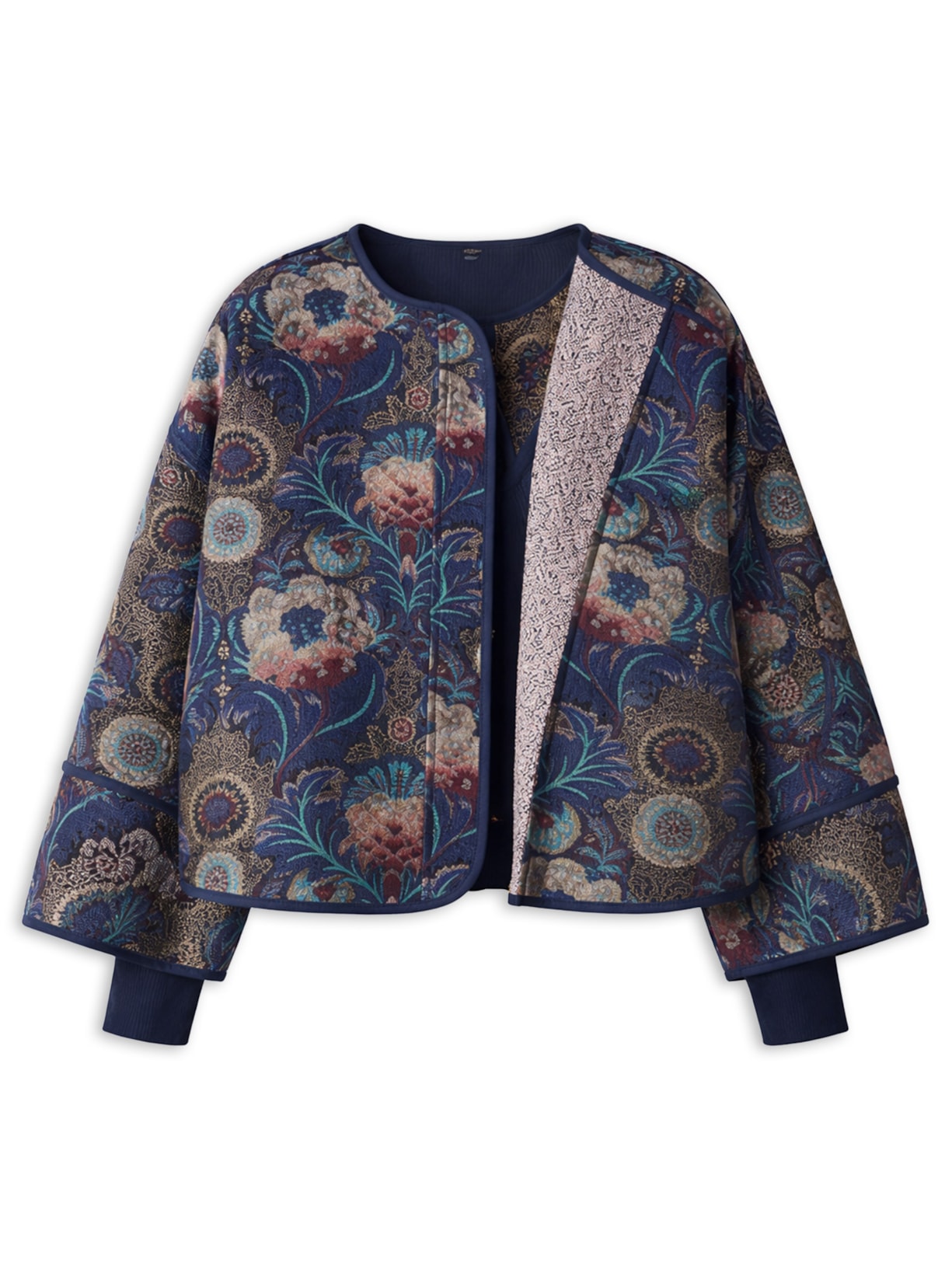 Casaco Feminino Wallpaper Jacard I26 - Azul