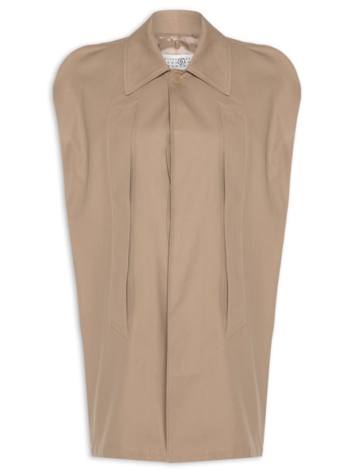 Casaco Feminino Waterproof Cotton Cape - Bege