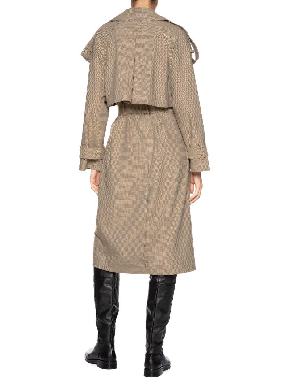 Casaco Feminino Xadrez Marrom Animale