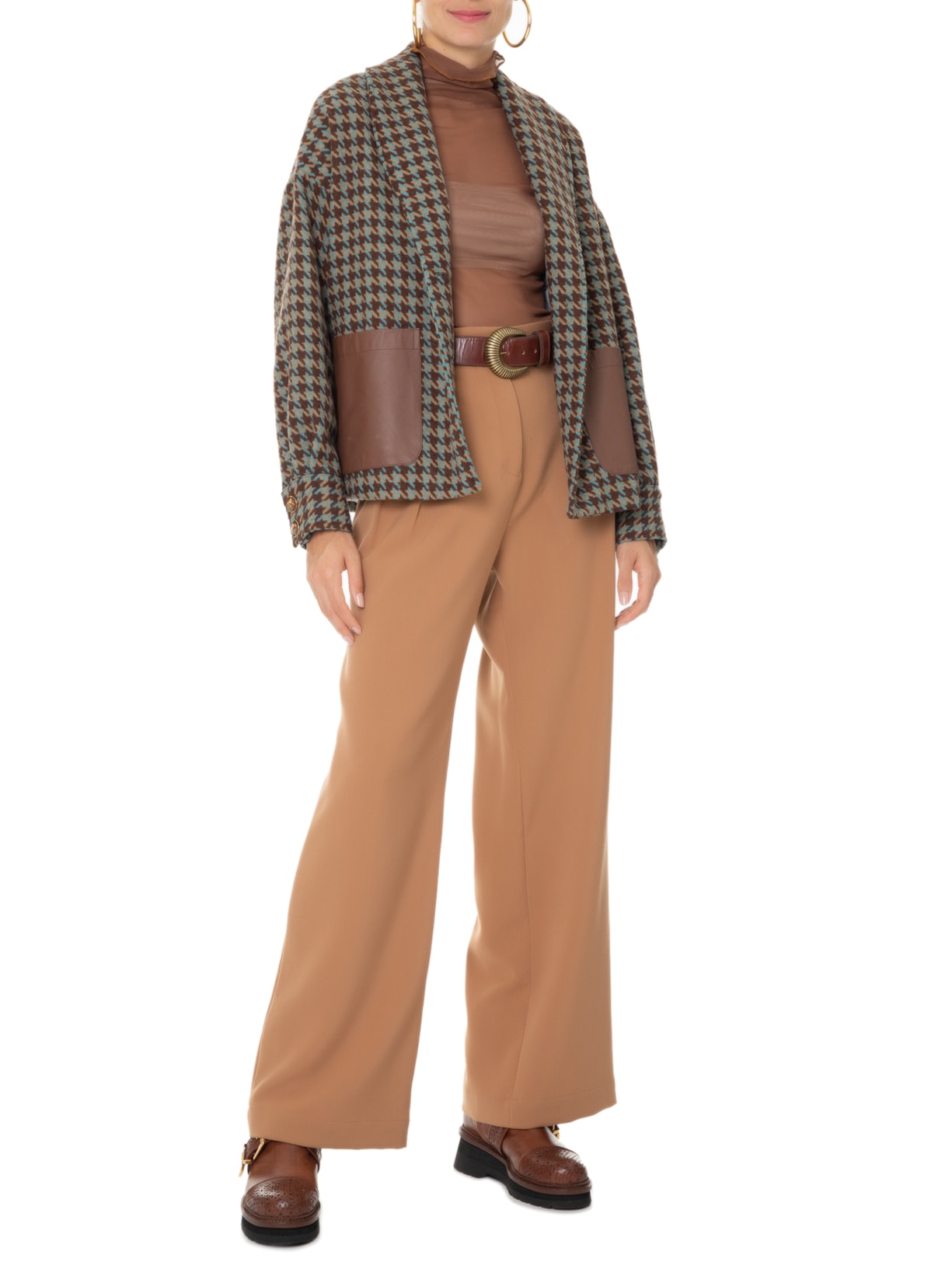 Casaco Feminino Zurique Marrom Mixed