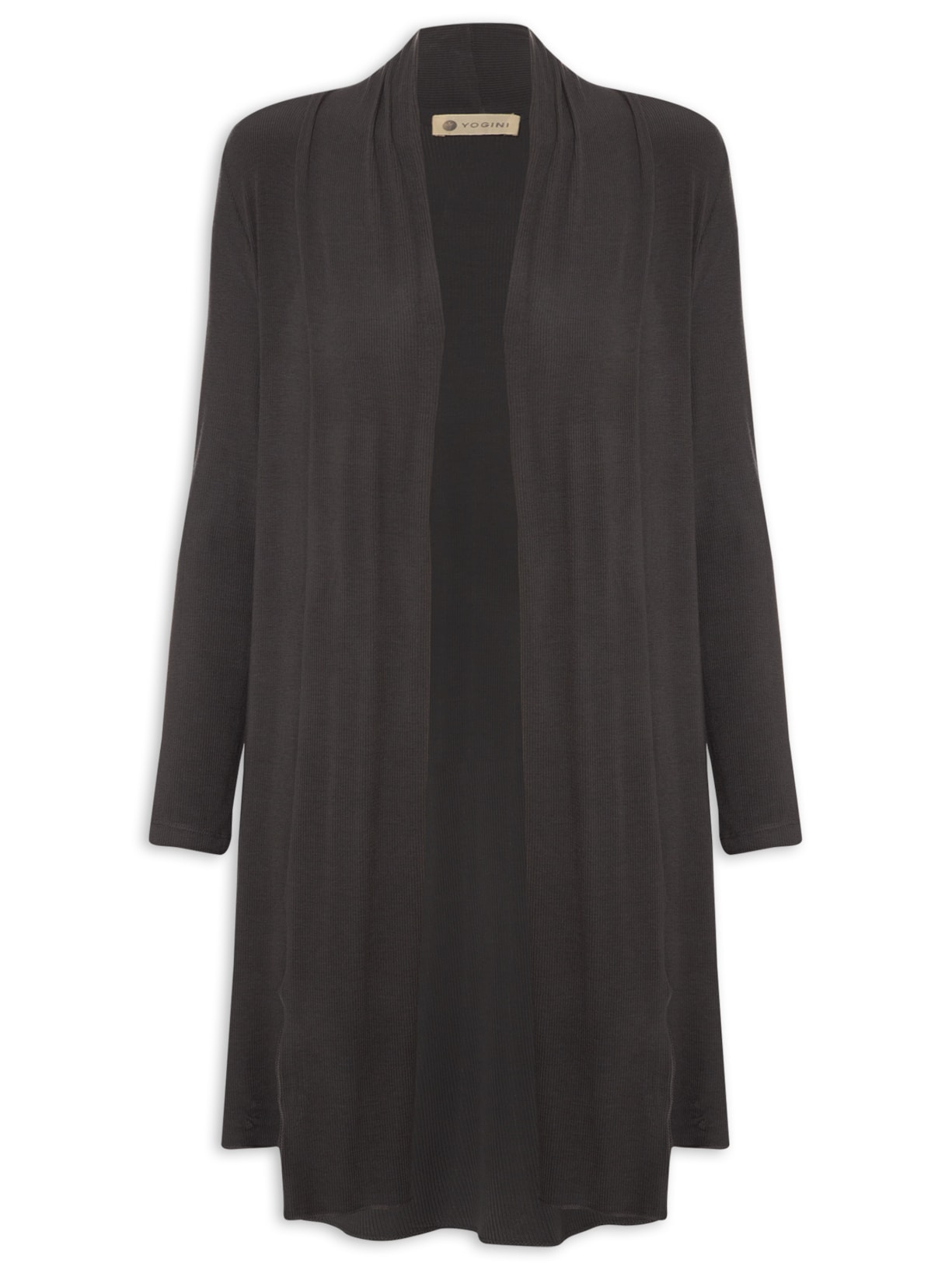 Casaco Grafite Canelado Bambu Comfort Yogini