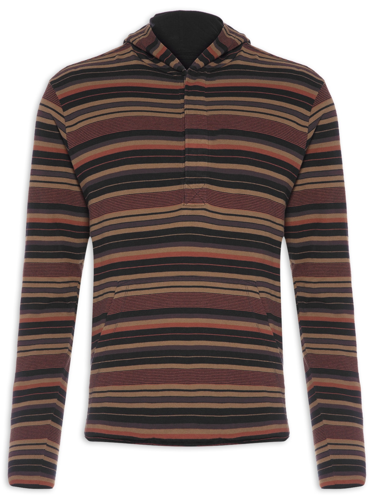 Casaco Masculino Agasalho Over Stripes Inama - Preto