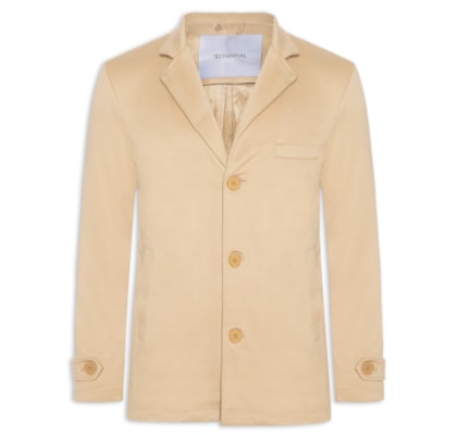 Casaco Masculino Botões Clássico - Bege