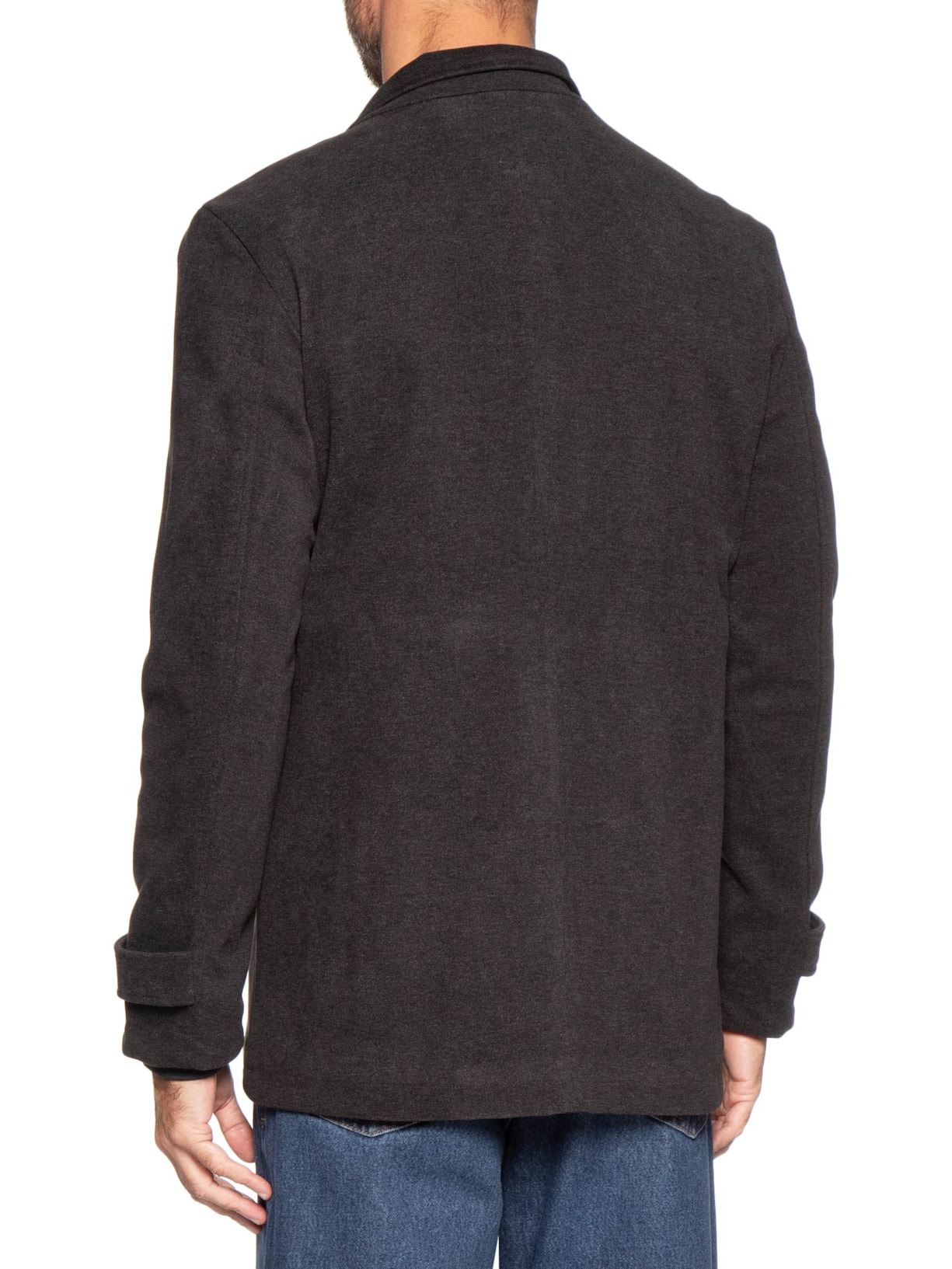 Casaco Masculino Botões Clássico Cinza '2 Essential