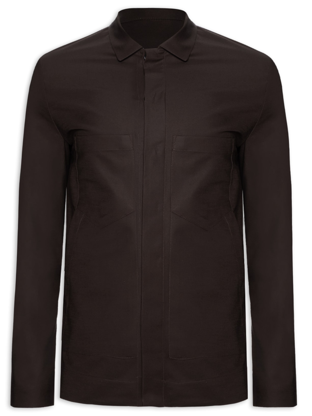 Casaco Masculino Caban Live Af00 Mpro 0001 Curto - Marrom