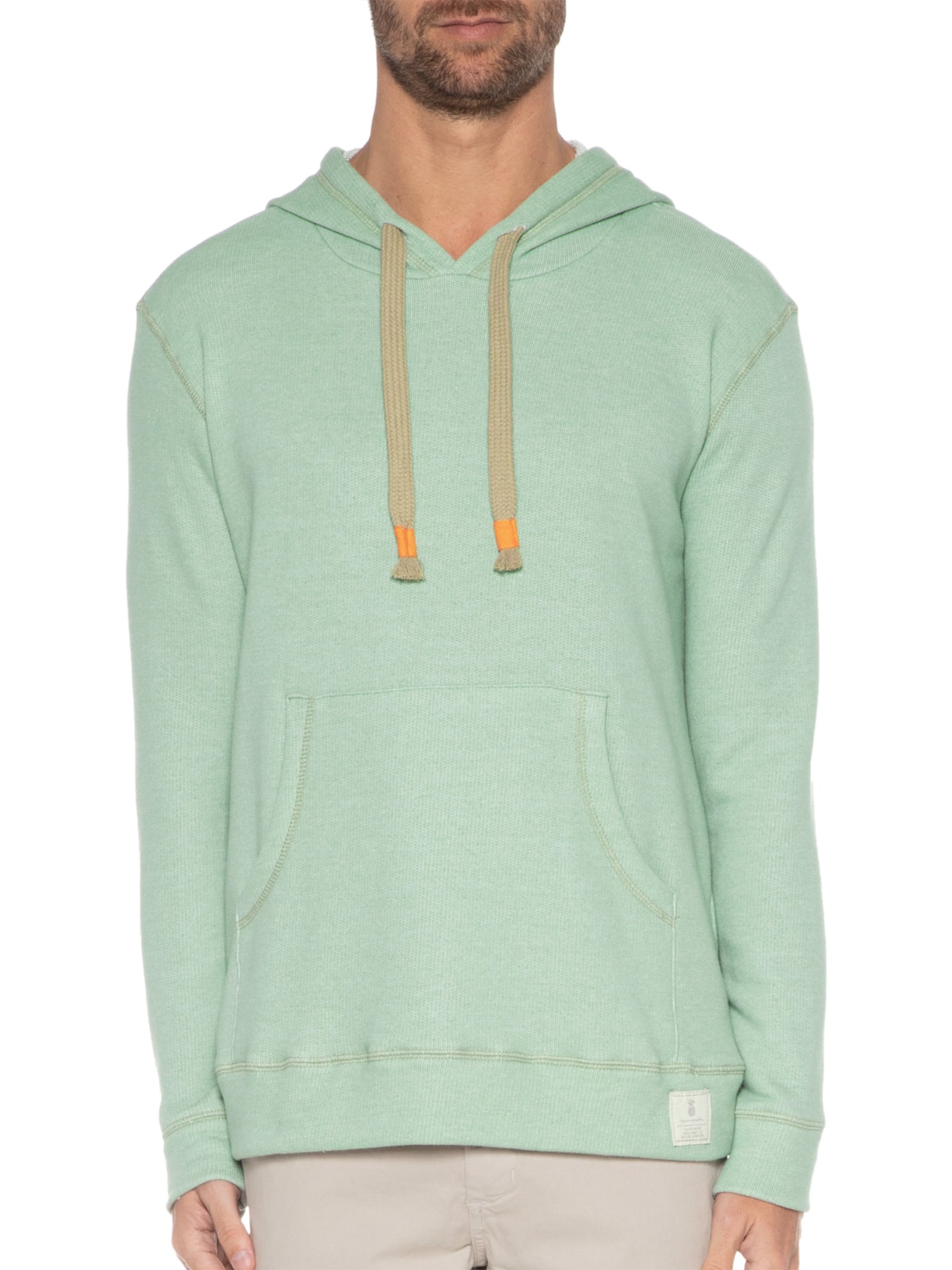 Casaco Masculino Canguru Desagulhado Verde Pineapple