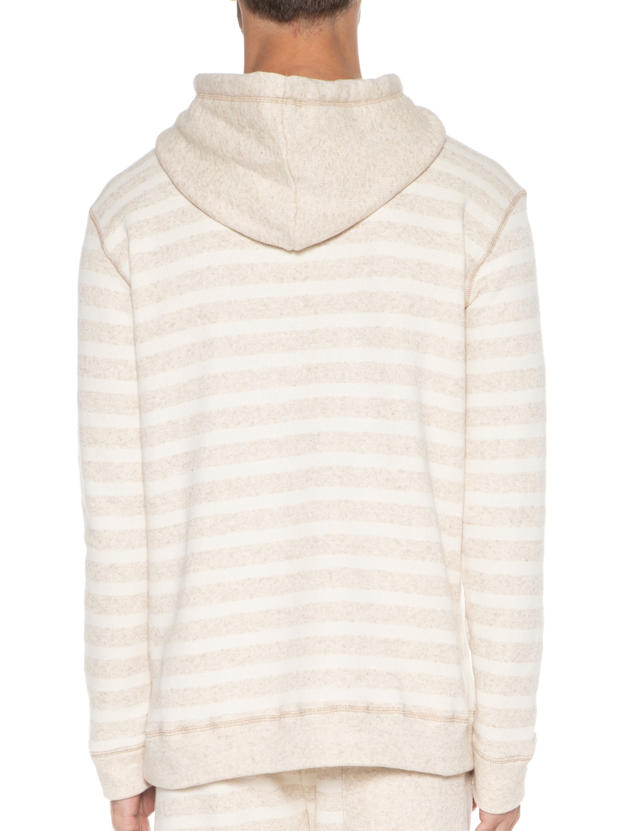 Casaco Masculino Canguru Listrado Bege Pineapple