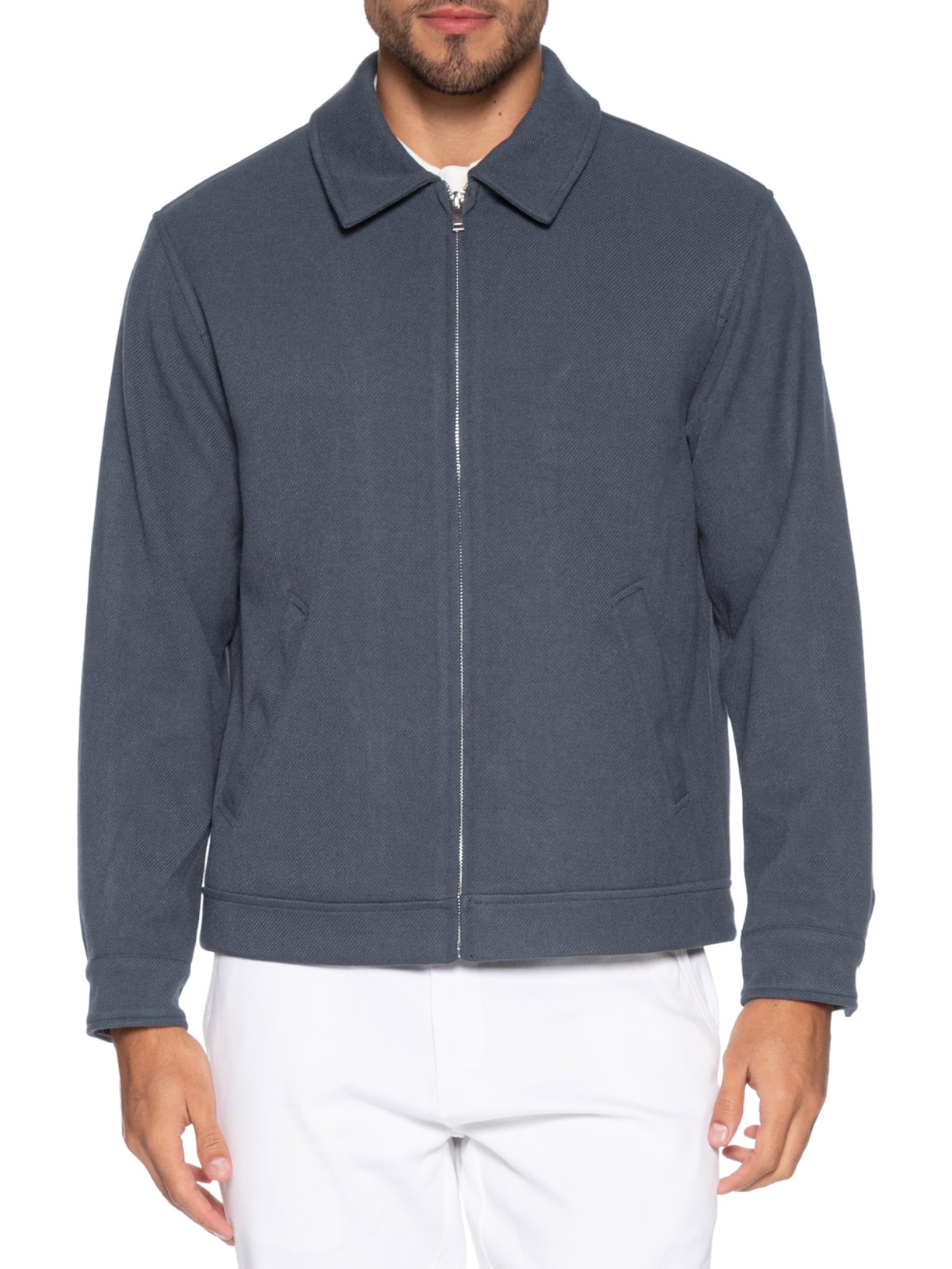 Casaco Masculino Clássico Cinza '2 Essential