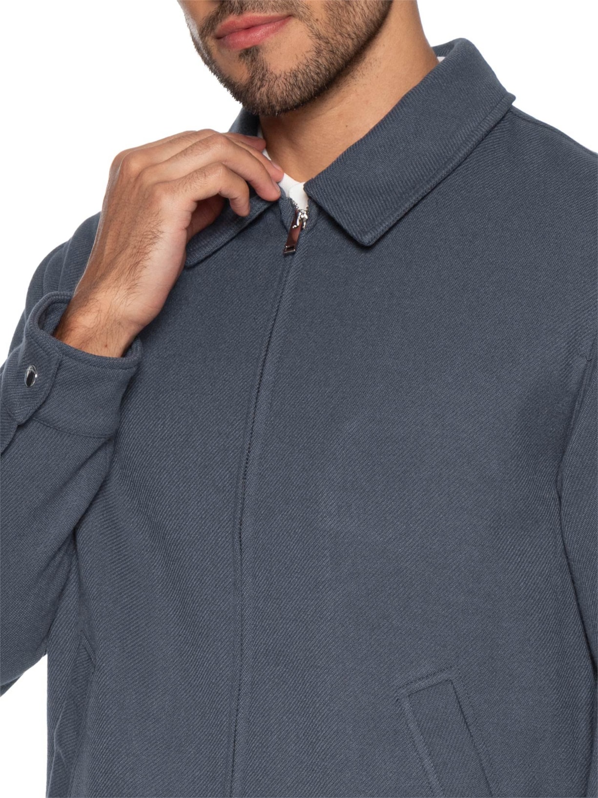 Casaco Masculino Clássico Cinza '2 Essential