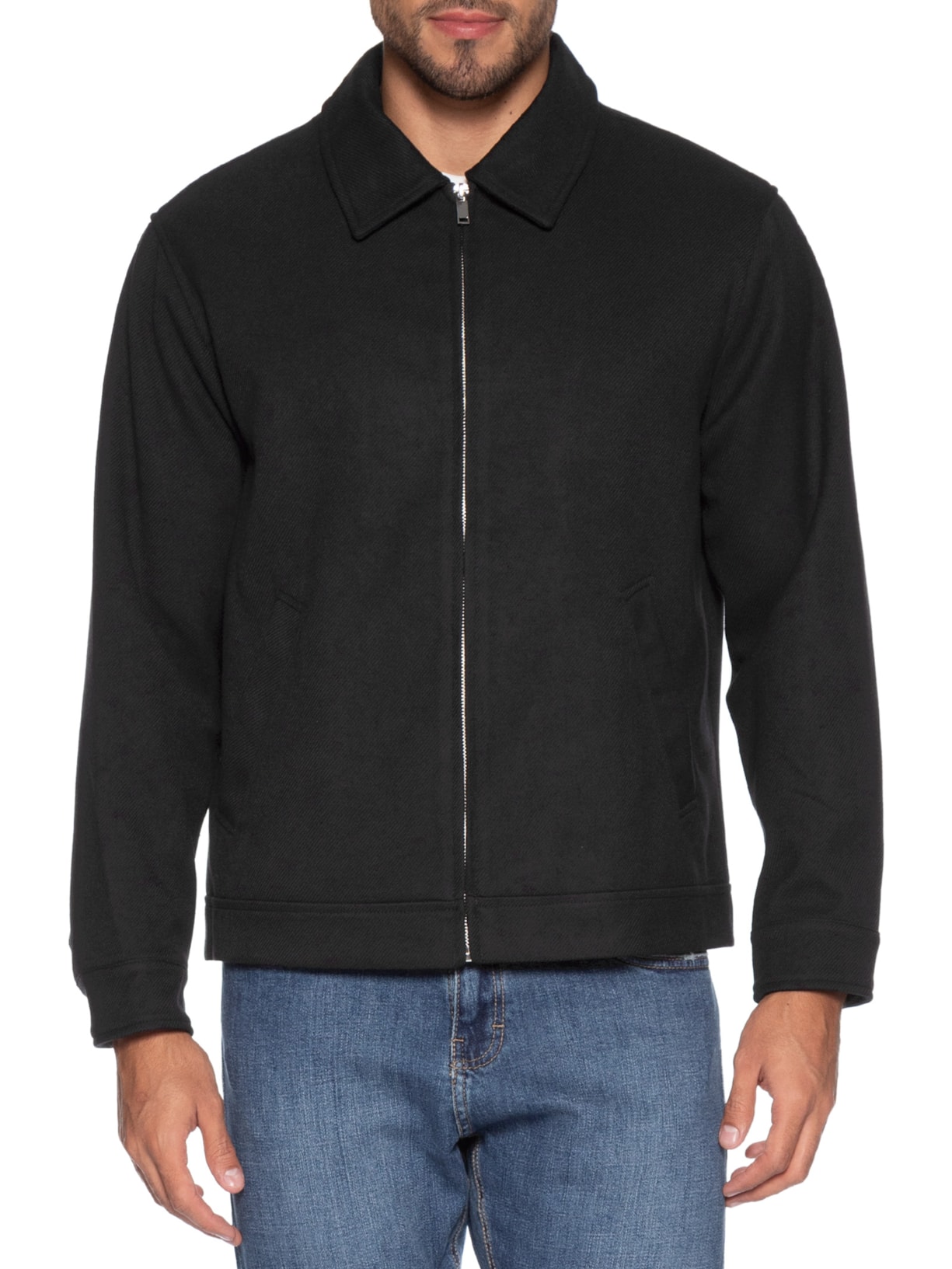 Casaco Masculino Clássico Preto '2 Essential
