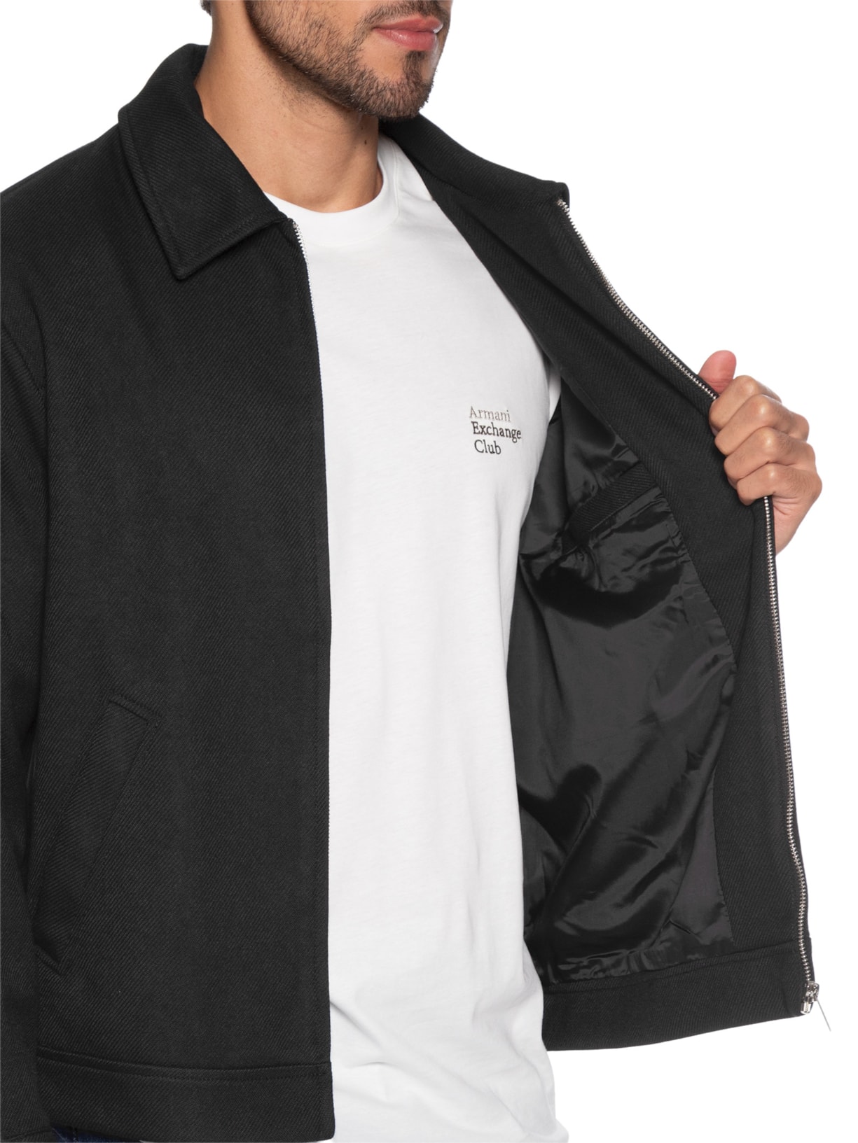 Casaco Masculino Clássico Preto '2 Essential