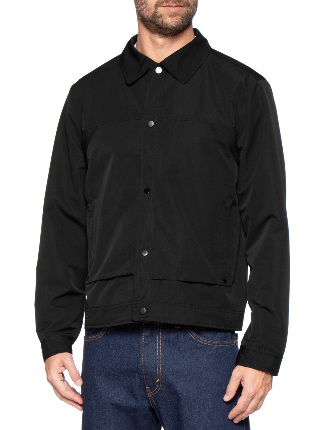 Casaco Masculino Clássico Preto Basiq Men