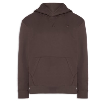 Casaco Masculino Com Capuz Athletics Small Logo - Marrom