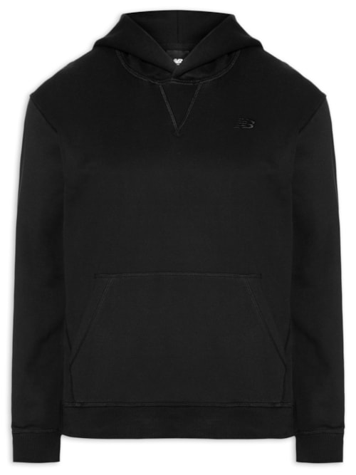 Casaco Masculino Com Capuz Athletics Small Logo - Preto