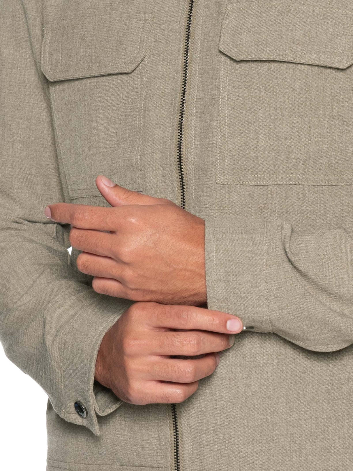 Casaco Masculino Com Capuz Bege '2 Essential