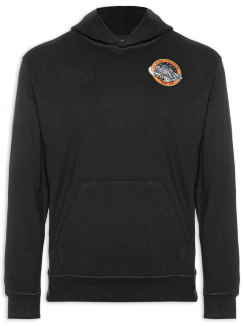 Casaco Masculino Com Capuz Ghica International Sport - Preto