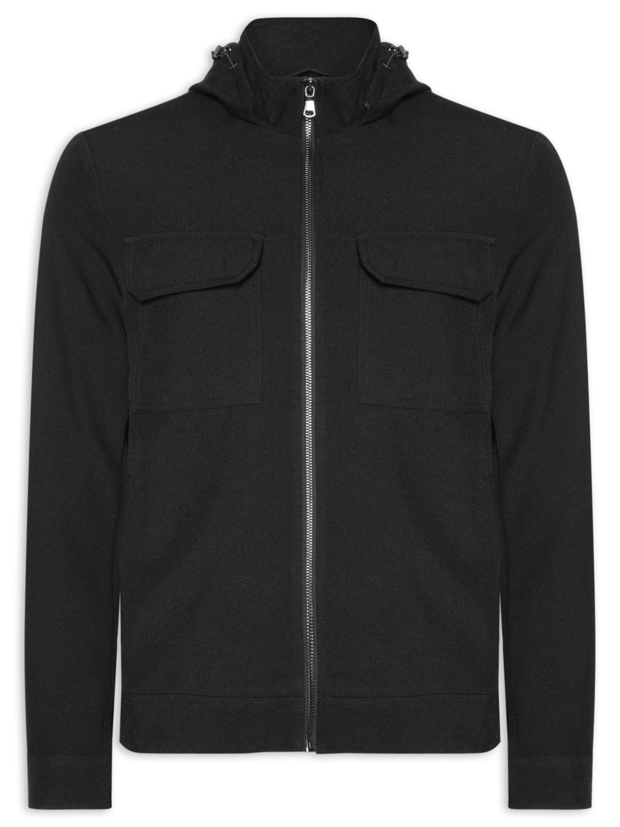 Casaco Masculino Com Capuz - Preto