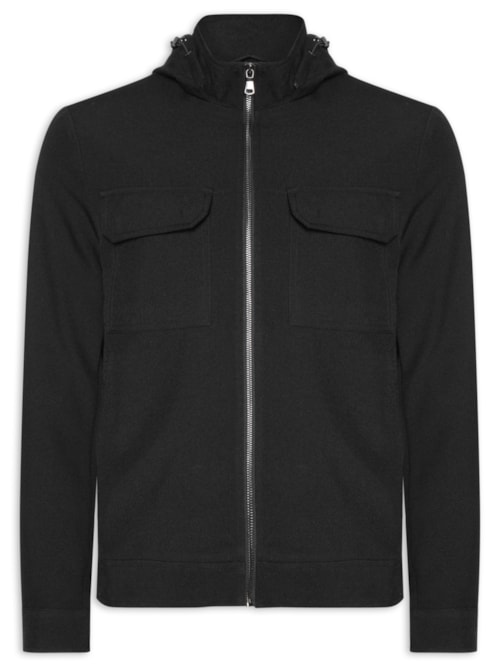 Casaco Masculino Com Capuz - Preto