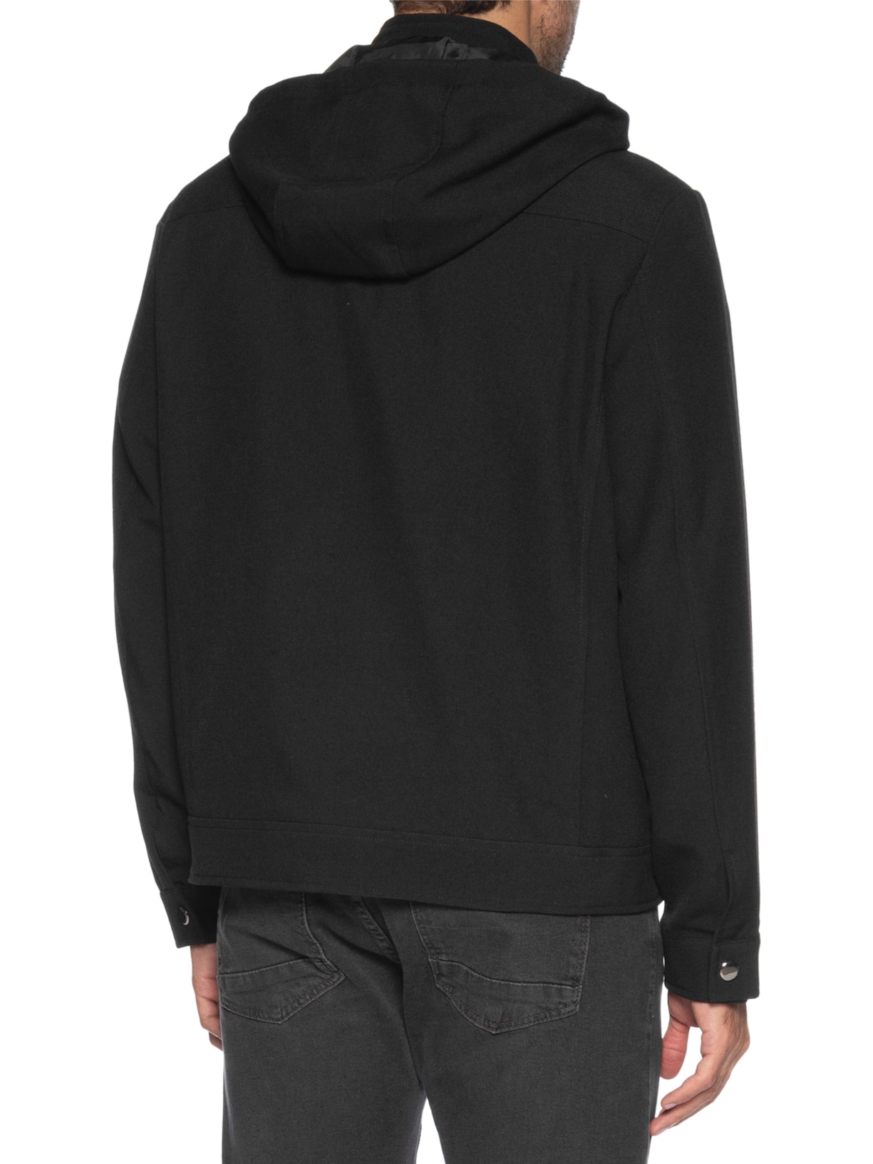 Casaco Masculino Com Capuz Preto '2 Essential