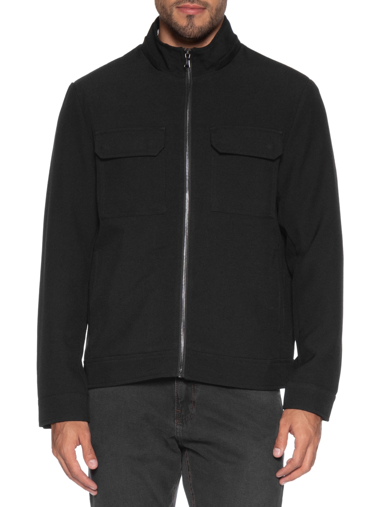 Casaco Masculino Com Capuz Preto '2 Essential