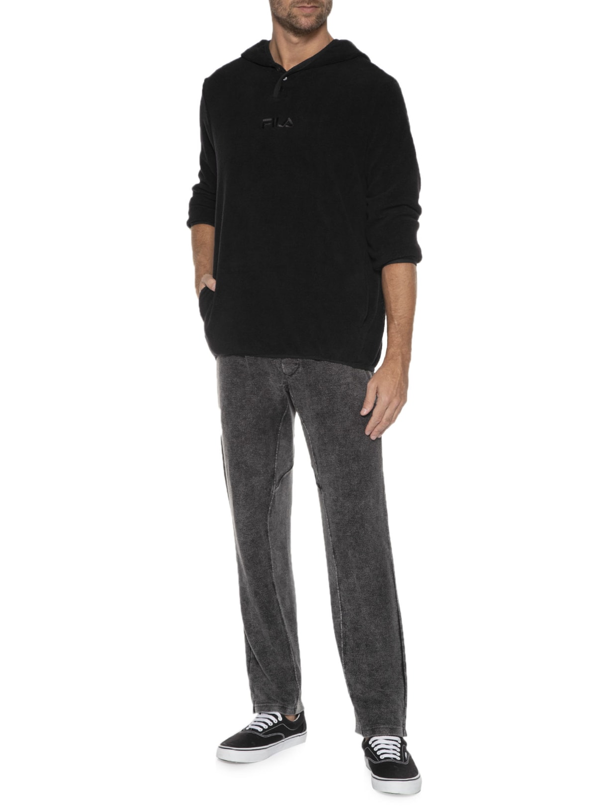 Casaco Masculino Com Capuz Soft Street Express Preto Fila