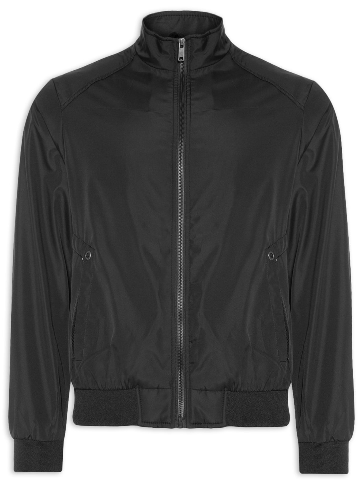 Casaco Masculino Corta Vento Casual Básico - Preto