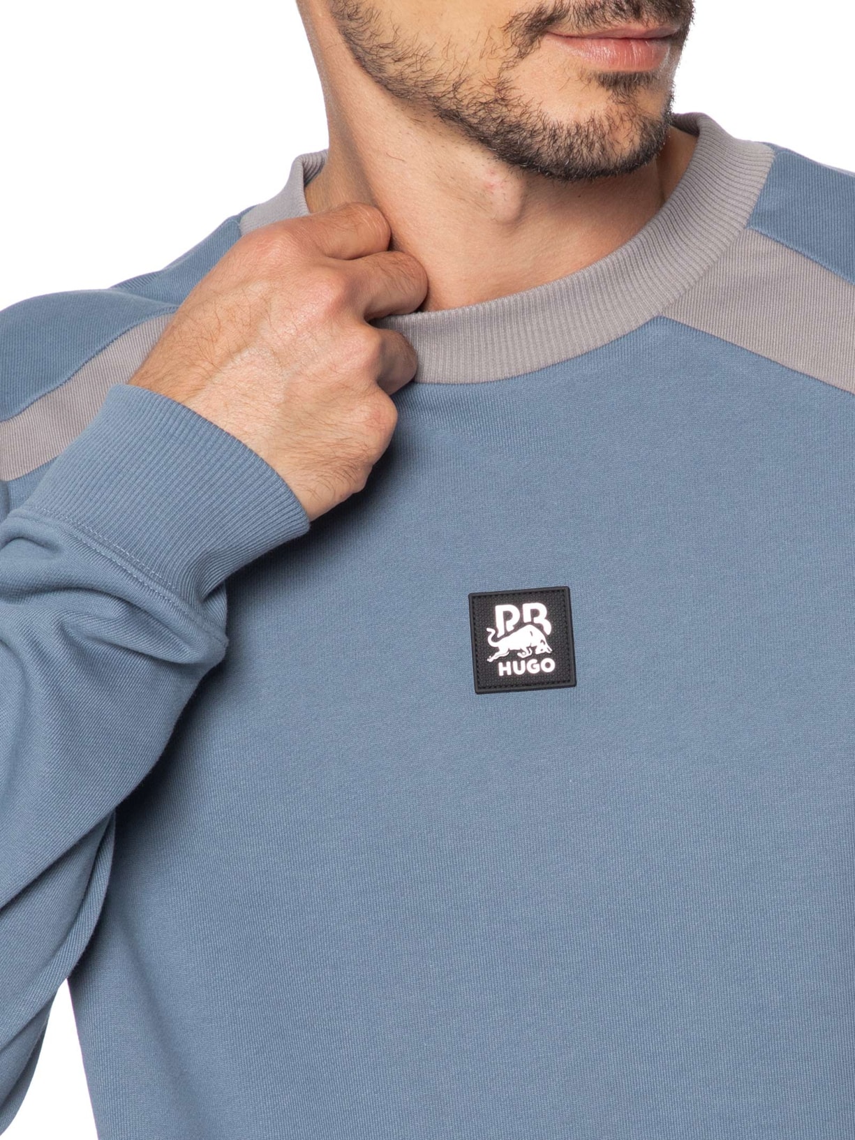 Casaco Masculino De Moletom Davalio Collab Red bull Cinza Hugo