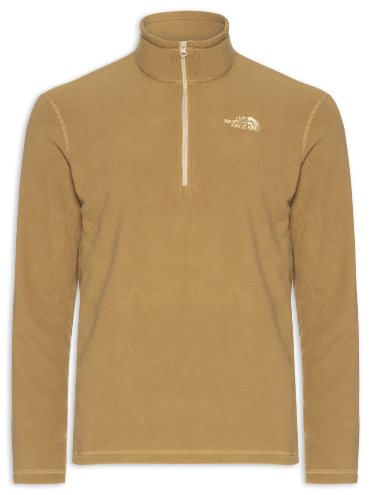 Casaco Masculino Fleece Glacier 1/4 Zíper Marrom The North Face