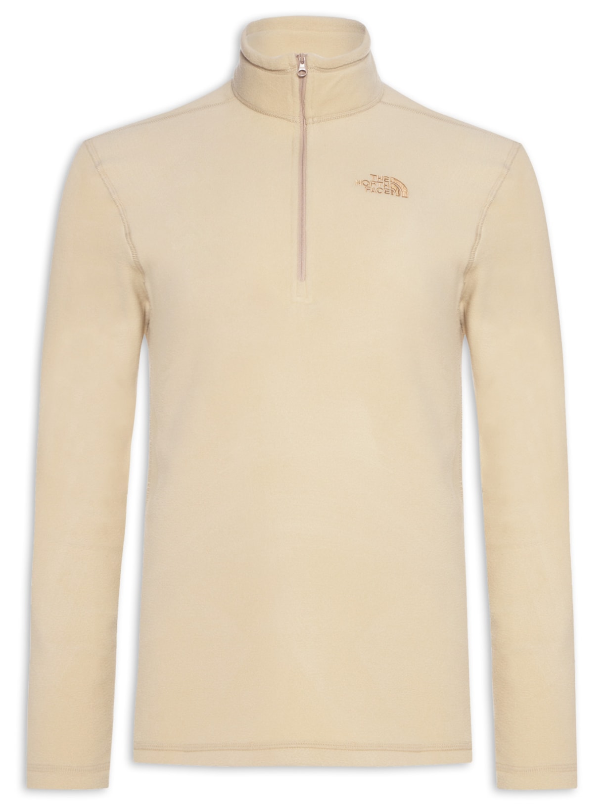 Casaco Masculino Fleece TKA 100 Glacier 1/4 Zip - Bege