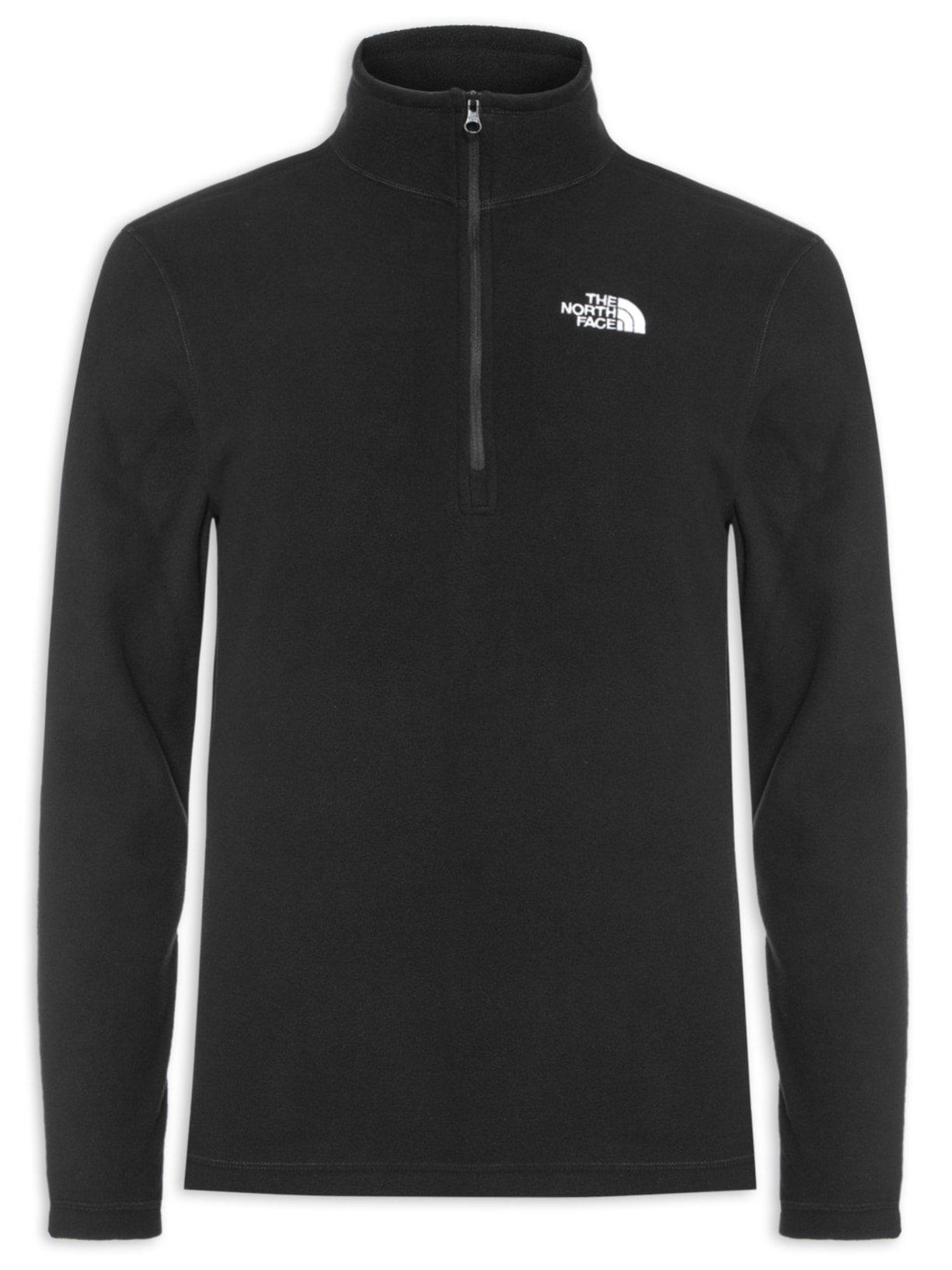Casaco Masculino Fleece TKA 100 Glacier 1/4 Zip - Preto