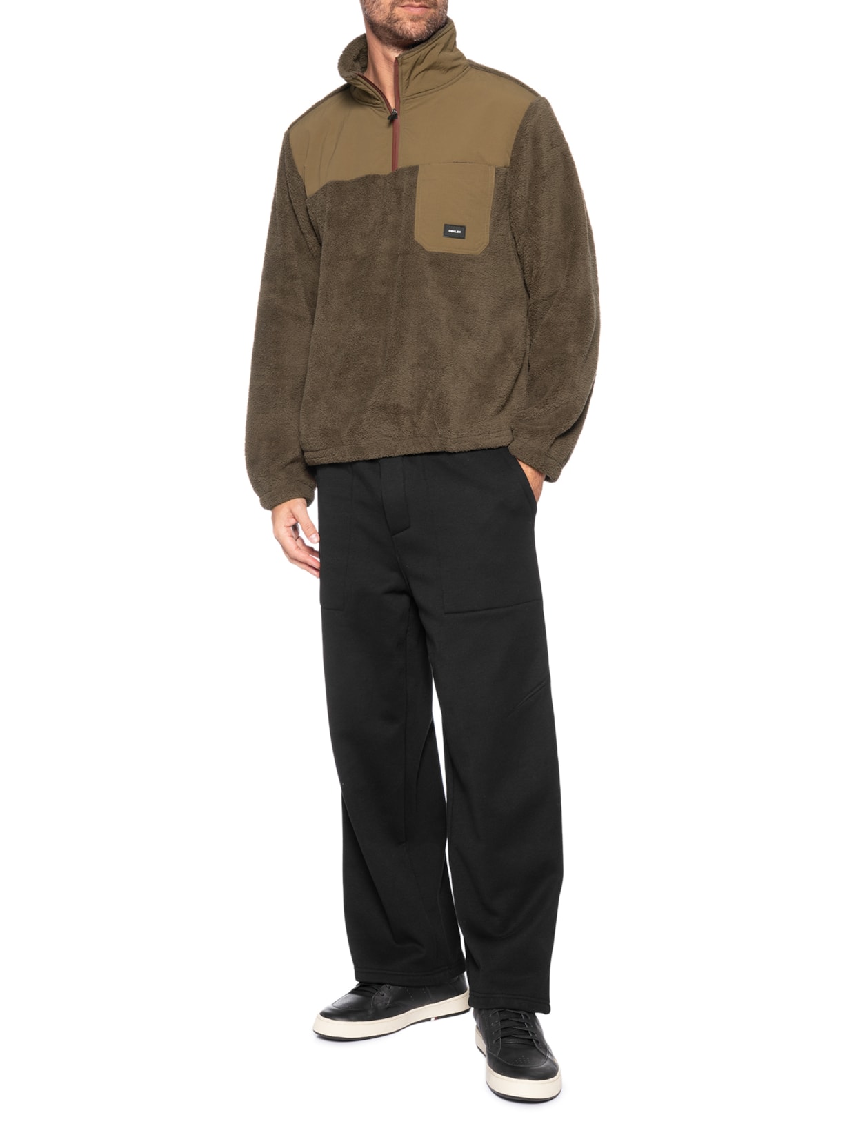 Casaco Masculino Fleece Trkk Ripstop Marrom Osklen