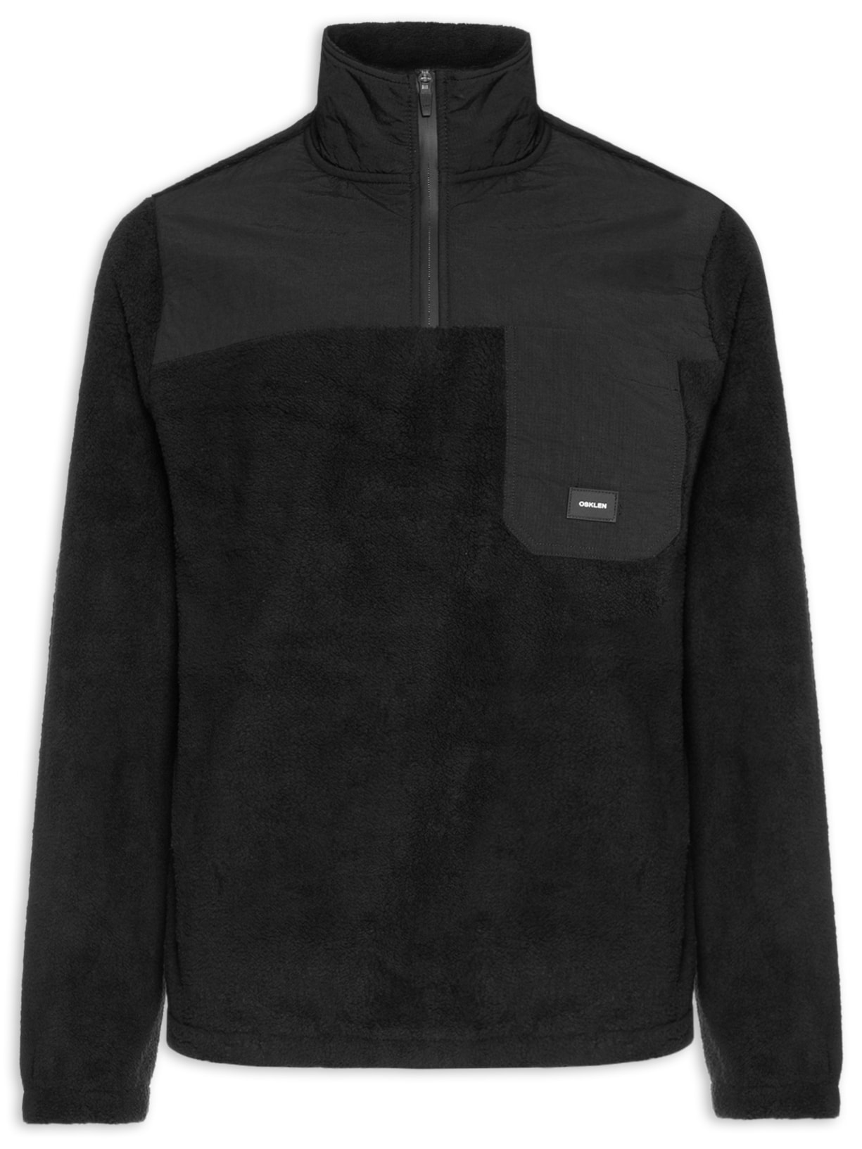 Casaco Masculino Fleece Trkk Ripstop - Preto