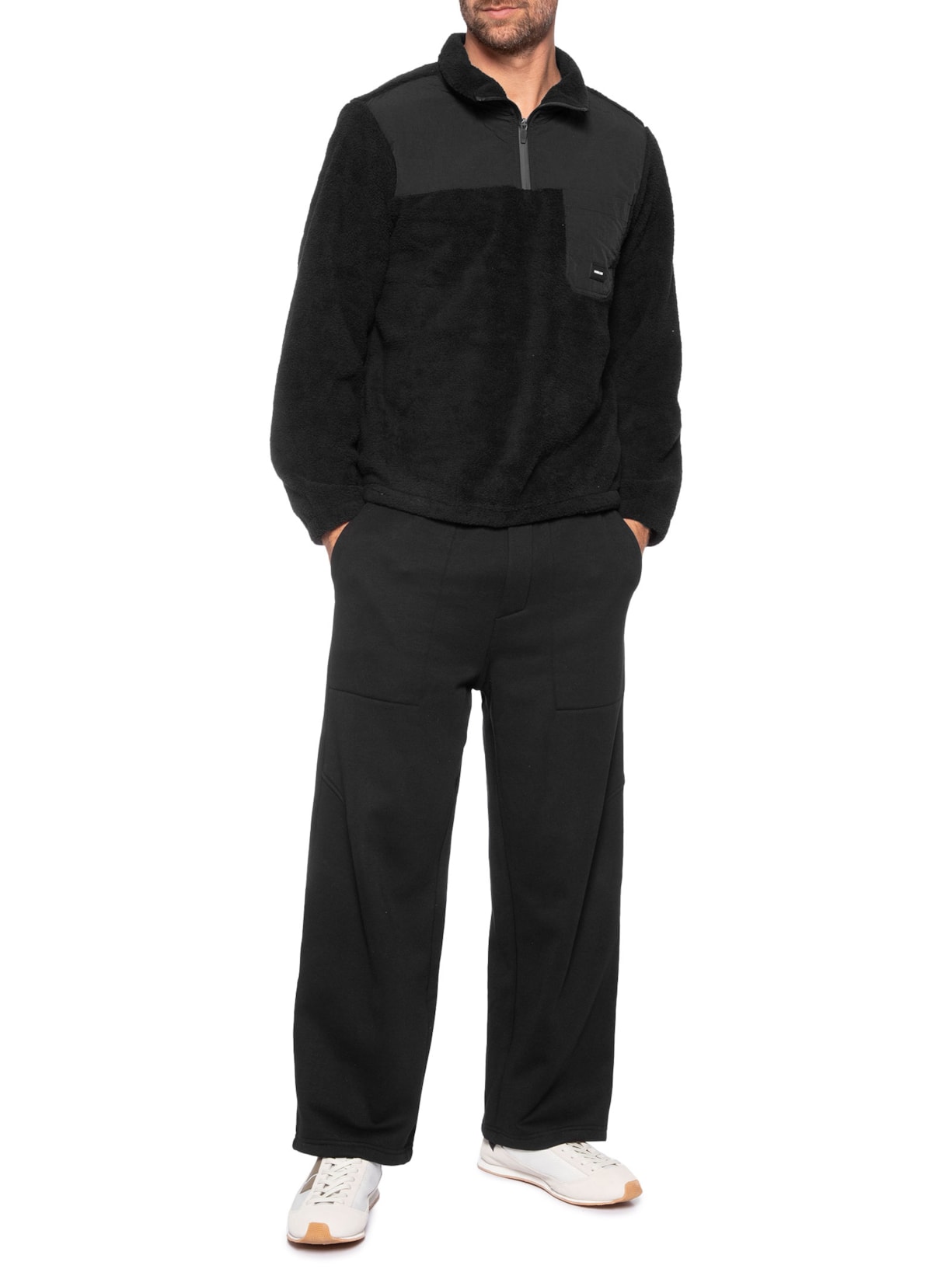 Casaco Masculino Fleece Trkk Ripstop Preto Osklen
