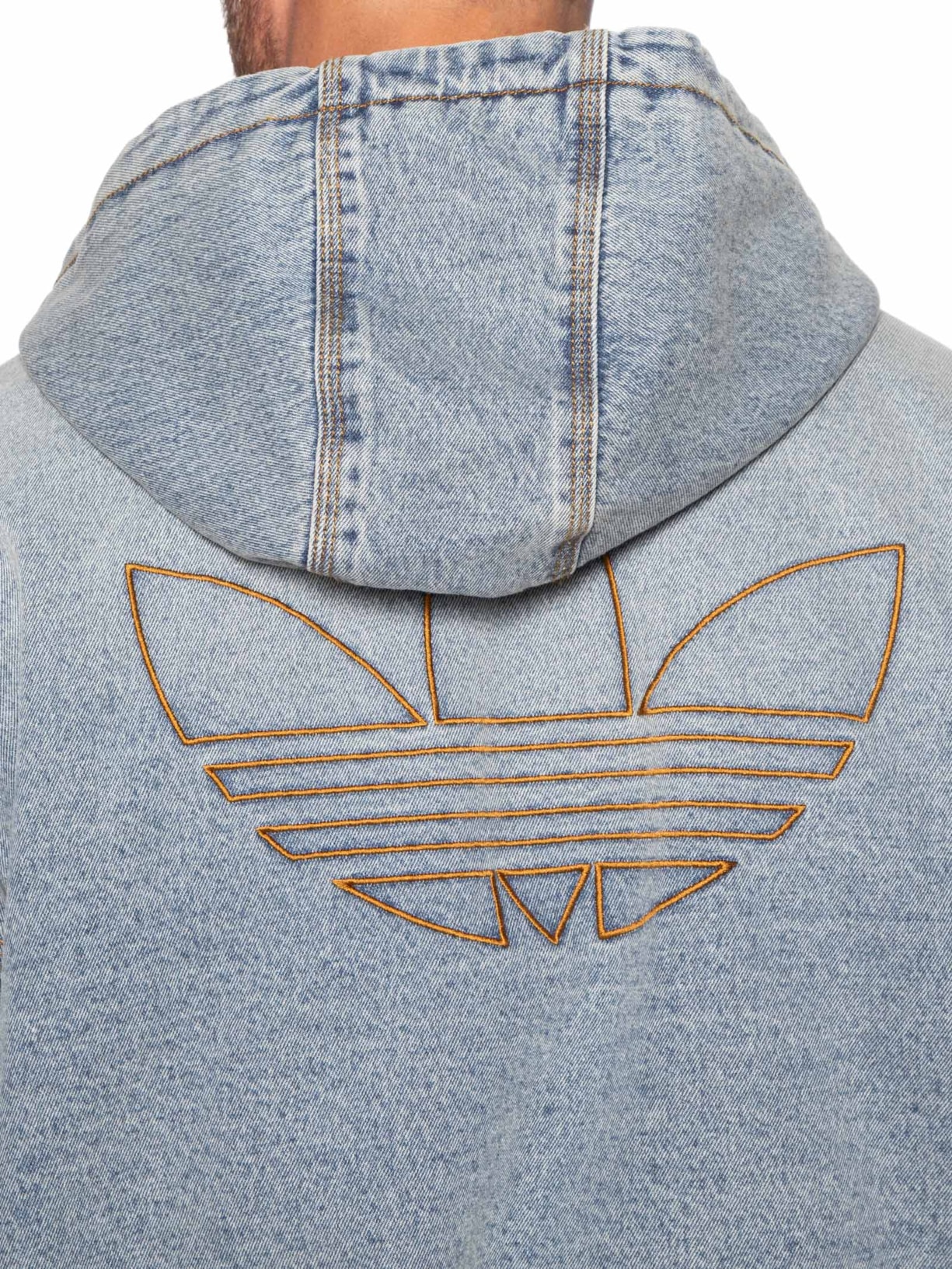 Casaco Masculino Hooded Denim Cinza Adidas Originals