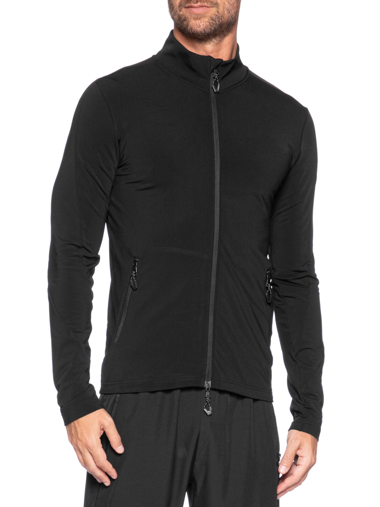 Casaco Masculino Jersey Technical Ski Fleece Preto Ea7 Emporio Armani