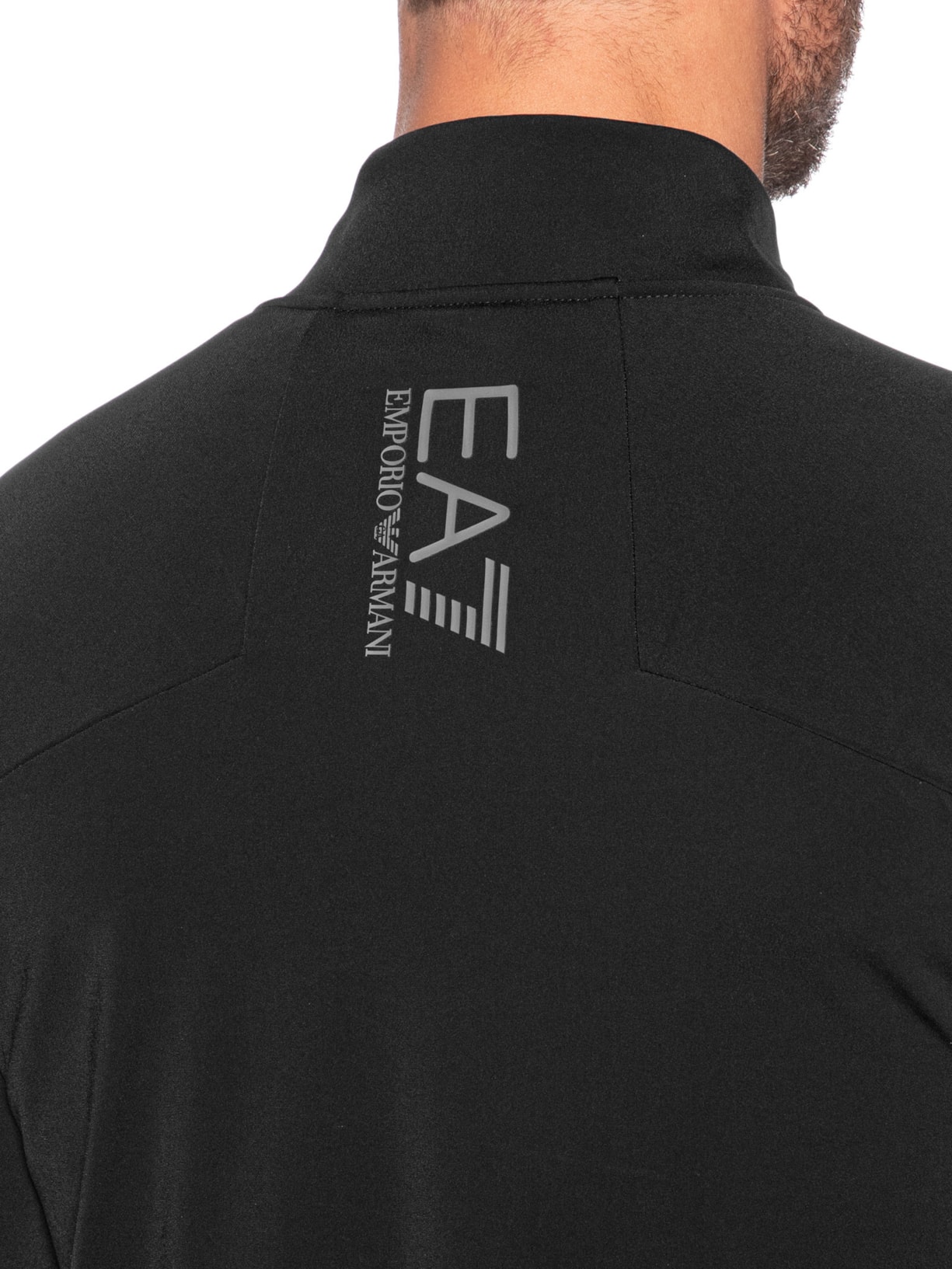Casaco Masculino Jersey Technical Ski Fleece Preto Ea7 Emporio Armani