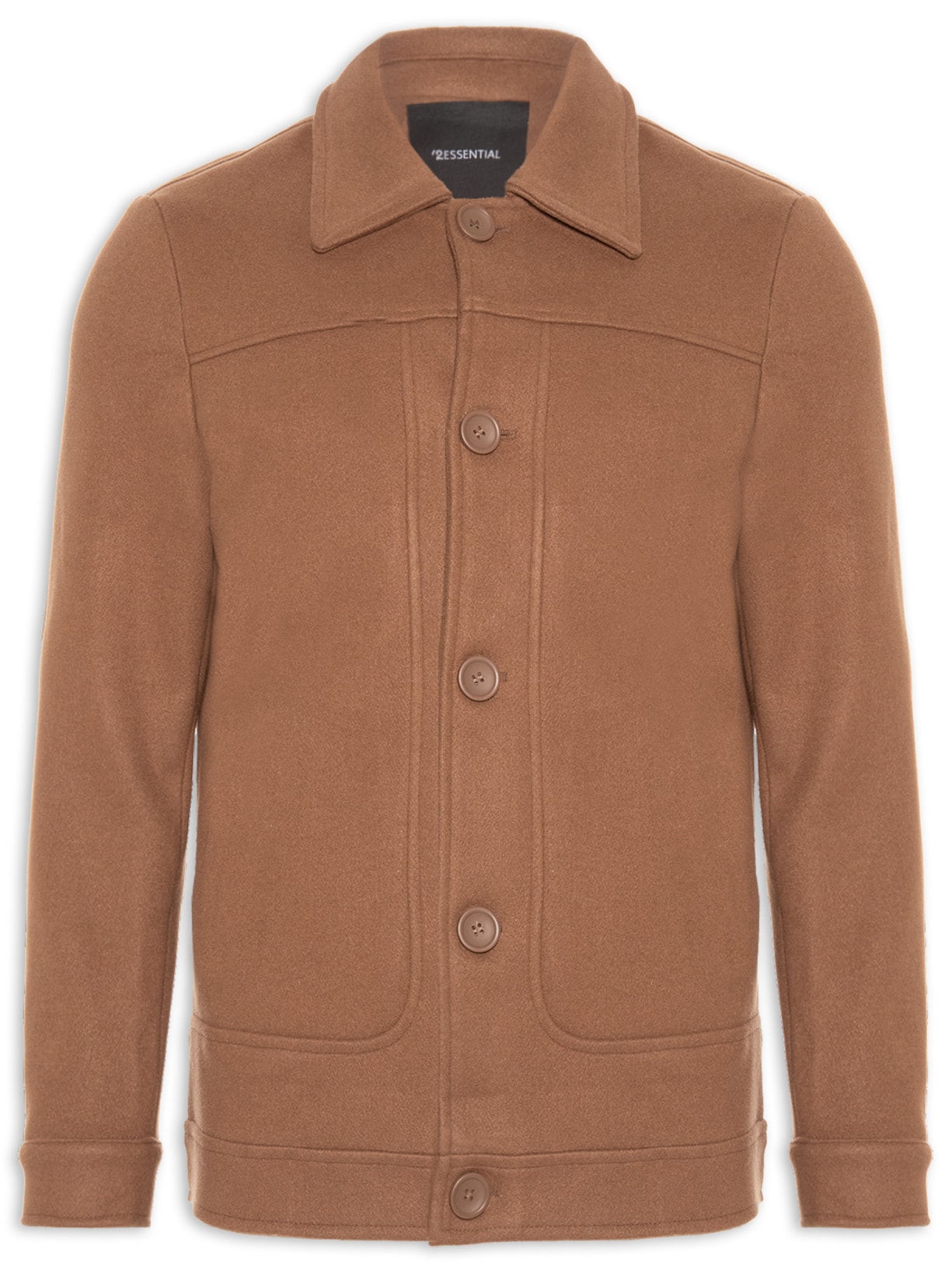 Casaco Masculino Lã Batida - Bege