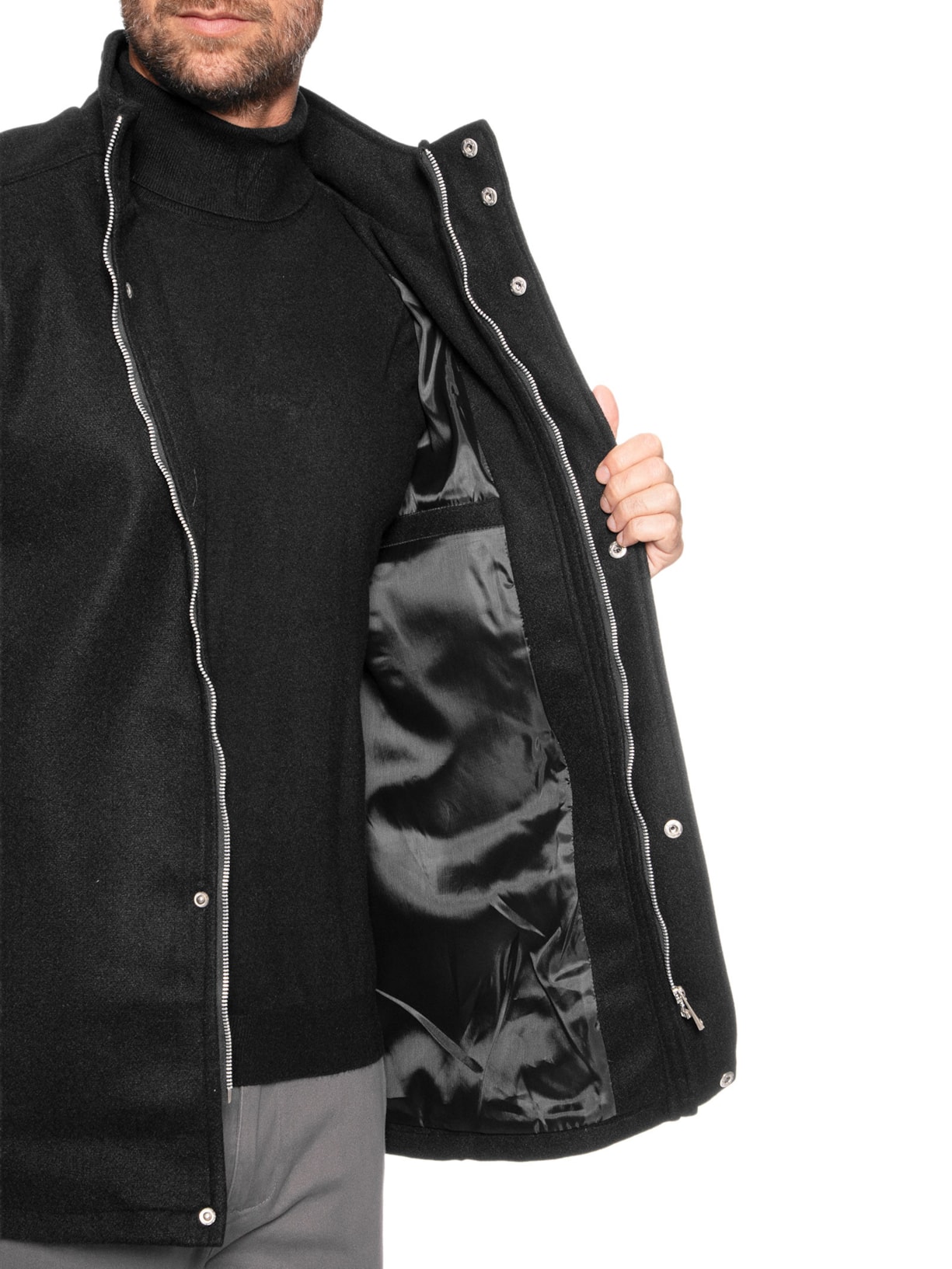 Casaco Masculino Médio Preto '2 Essential