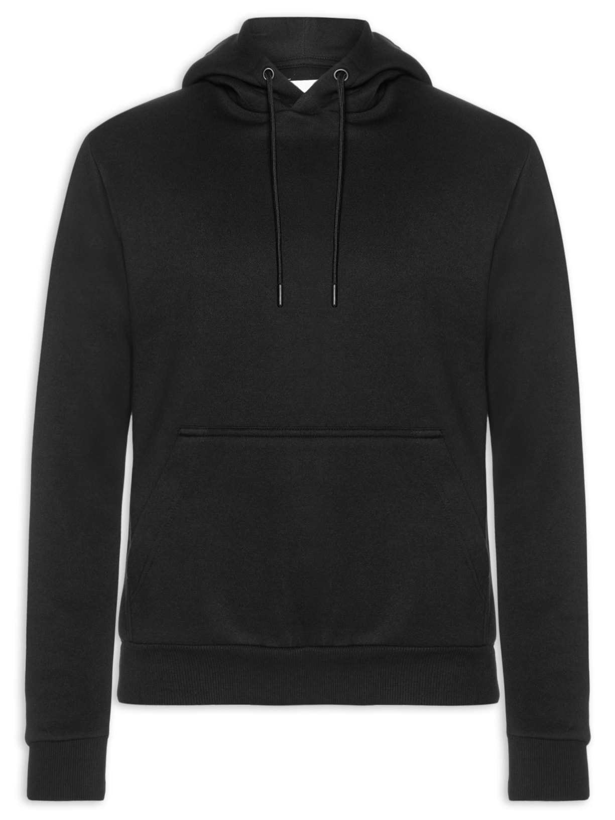 Casaco Masculino Moletom Básico Com Capuz Preto Jack & Jones